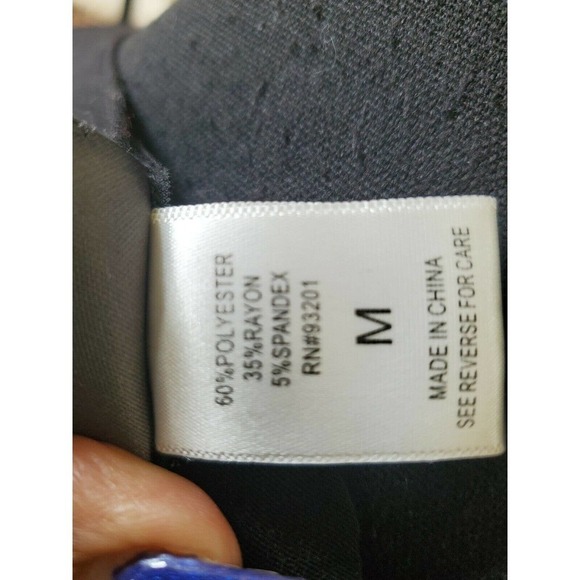 Dot's Maxi Dress Size M Black Tan Gray Chevron - Picture 9 of 11